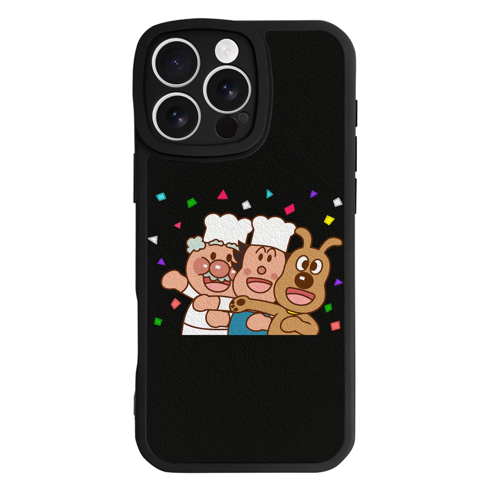 （画像用） アンパンマン Anpanman 【iPhone 16シリーズ対応】シリコンスマホケース（レザー調） 材質：シリコン